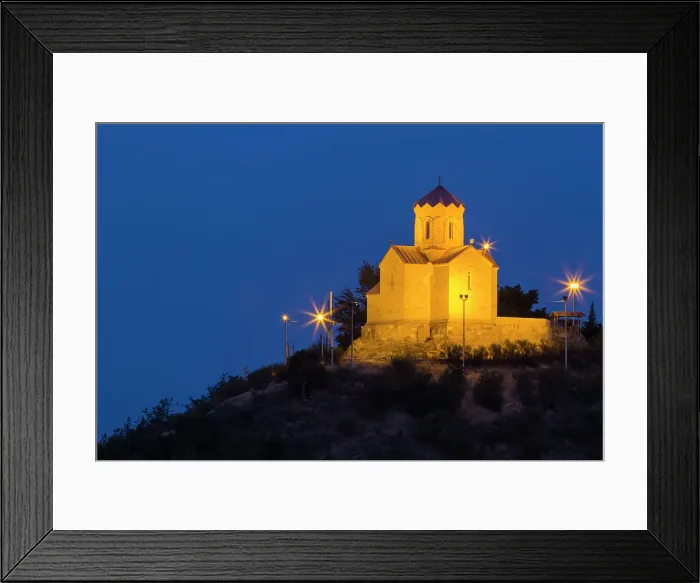 Framed Print : Tabor Monastery of the Transfiguration at twilight, Tbilisi, Georgia, Central Asia, Asia Framed Print : Tabor Monastery of the Transfiguration at twilight, Tbilisi, Georgia, Central Asia, Asia