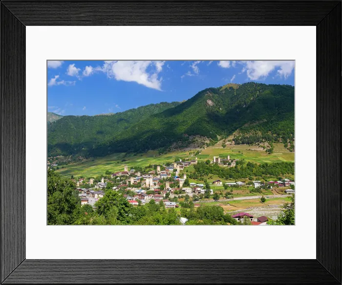 Framed Print : Mestia, Svaneti mountains, Georgia, Central Asia, Asia Framed Print : Mestia, Svaneti mountains, Georgia, Central Asia, Asia