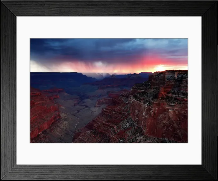Framed Print : Thunderstorms over south rim, from Cape Royal, north rim, Grand Canyon, Grand Canyon National Park, UNESCO World Heritage Site, Arizona, United States of America, North America Framed Print : Thunderstorms over south rim, from Cape Royal, north rim, Grand Canyon, Grand Canyon National Park, UNESCO World Heritage Site, Arizona, United States of America, North America