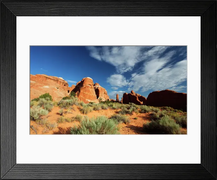 Framed Print : Near Devil's Garden, Arches National Park, Utah, United States of America, North America Framed Print : Near Devil's Garden, Arches National Park, Utah, United States of America, North America