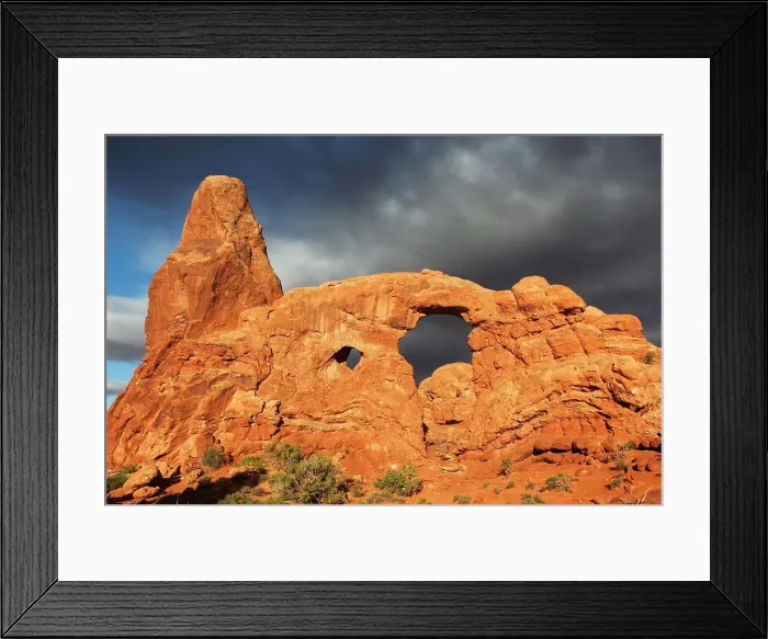 Framed Print : Turret Arch, Arches National Park, Utah, United States of America, North America Framed Print : Turret Arch, Arches National Park, Utah, United States of America, North America