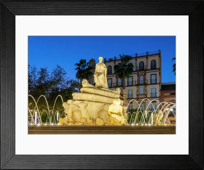 Framed Print : Hispalis Fountain, Seville, Andalusia, Spain, Europe Framed Print : Hispalis Fountain, Seville, Andalusia, Spain, Europe