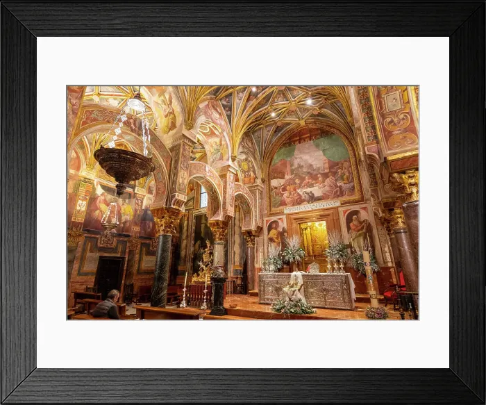 Framed Print : The Tabernacle Chapel of The Mosque (Mezquita) and Cathedral of Cordoba, UNESCO World Heritage Site, Cordoba, Andalusia, Spain, Europe