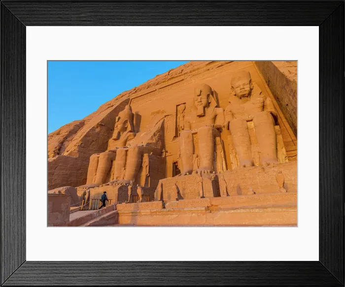 Framed Print : The Great Temple of Ramesses ll, Abu Simbel, UNESCO World Heritage Site, Egypt, North Africa, Africa