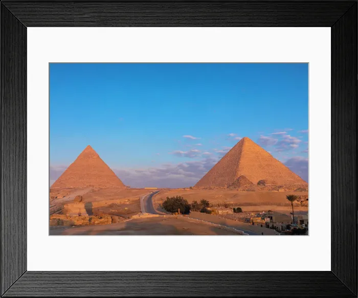 Framed Print : The Great Sphinx of Giza and The Pyramid of Khafre and Great Pyramid, UNESCO World Heritage Site, Giza, Egypt, North Africa, Africa Framed Print : The Great Sphinx of Giza and The Pyramid of Khafre and Great Pyramid, UNESCO World Heritage Site, Giza, Egypt, North Africa, Africa
