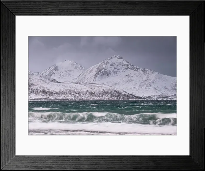 Framed Print : Waves on Grotfjord (Grotfjorden) Beach in winter, Kvaloya Island, near Tromvik, Troms og Finnmark County, Norway, Scandinavia, Europe Framed Print : Waves on Grotfjord (Grotfjorden) Beach in winter, Kvaloya Island, near Tromvik, Troms og Finnmark County, Norway, Scandinavia, Europe