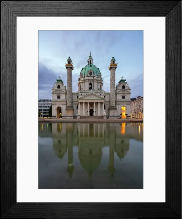Framed Print : Karlskirche church, Karlsplatz, Vienna, Austria, Europe Framed Print : Karlskirche church, Karlsplatz, Vienna, Austria, Europe