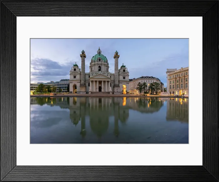 Framed Print : Karlskirche church, Karlsplatz, Vienna, Austria, Europe Framed Print : Karlskirche church, Karlsplatz, Vienna, Austria, Europe