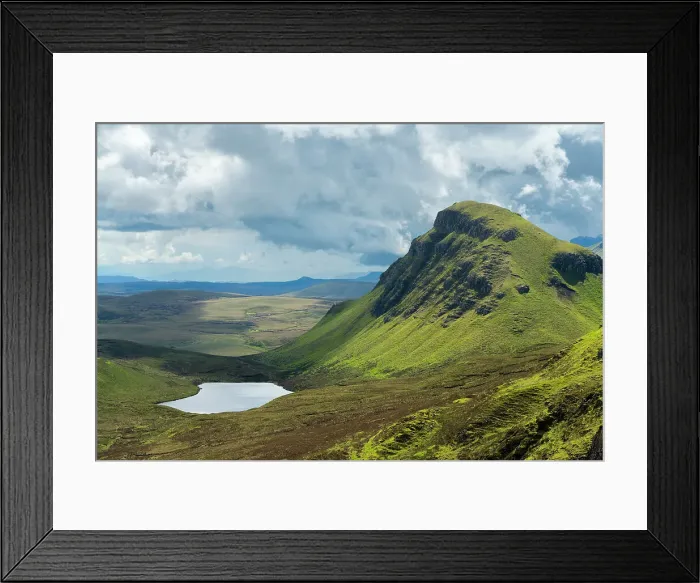 Framed Print : Cleat Rock and Loch Cleat at sunset, Quiraing, Trotternish, Isle of Skye, Inner Hebrides, Scottish Highlands, Scotland, United Kingdom, Europe Framed Print : Cleat Rock and Loch Cleat at sunset, Quiraing, Trotternish, Isle of Skye, Inner Hebrides, Scottish Highlands, Scotland, United Kingdom, Europe