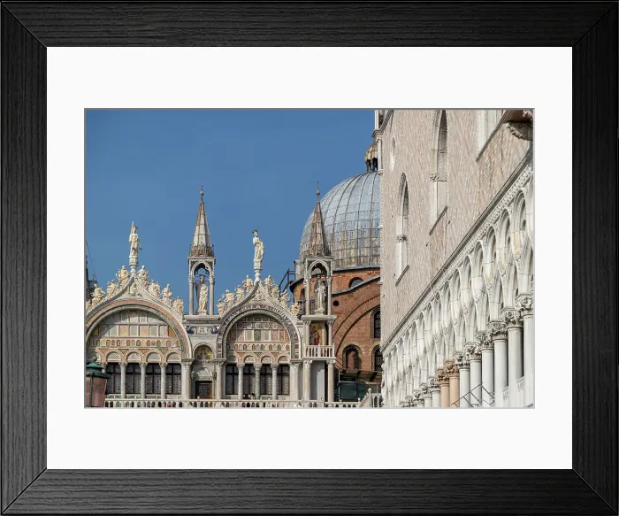 Framed Print : Palazzo Ducale and Basilica di San Marco, UNESCO World Heritage Site, Venice, Veneto, Italy, Europe