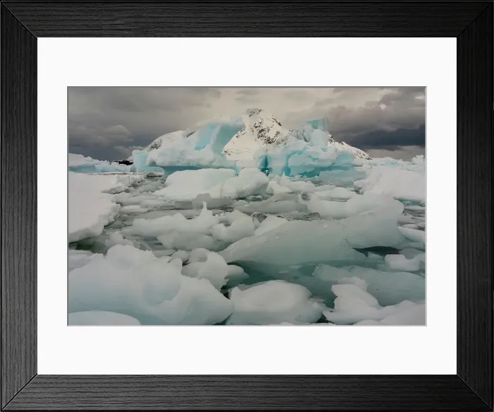 Framed Print : Ice drifting and iceberg in Paradise Bay, Antarctica, Polar Regions Framed Print : Ice drifting and iceberg in Paradise Bay, Antarctica, Polar Regions