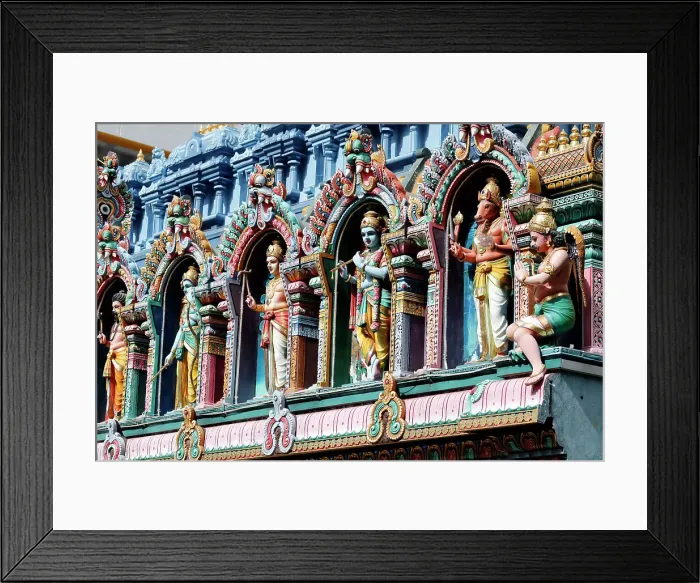 Framed Print : Sri Krishnan Hindu temple, Hindu deities on the Gopuram, Singapore, Southeast Asia, Asia Framed Print : Sri Krishnan Hindu temple, Hindu deities on the Gopuram, Singapore, Southeast Asia, Asia