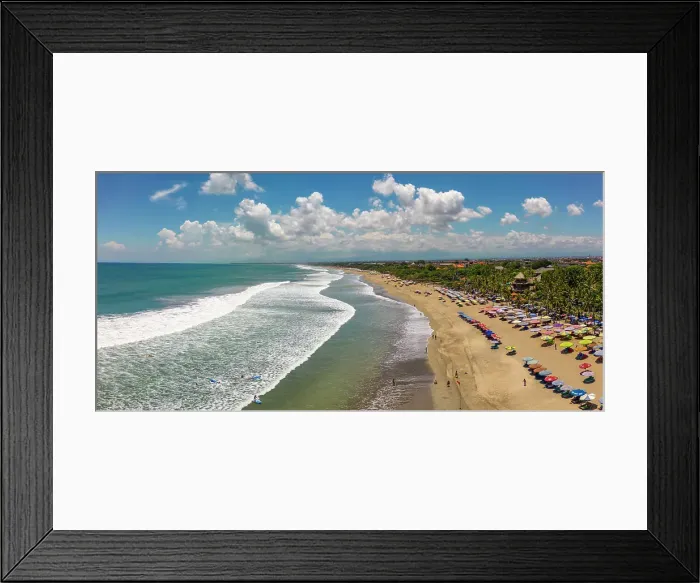 Framed Print : Aerial view of Kuta Beach, Kuta, Badung Regency, Bali, Indonesia, South East Asia, Asia Framed Print : Aerial view of Kuta Beach, Kuta, Badung Regency, Bali, Indonesia, South East Asia, Asia