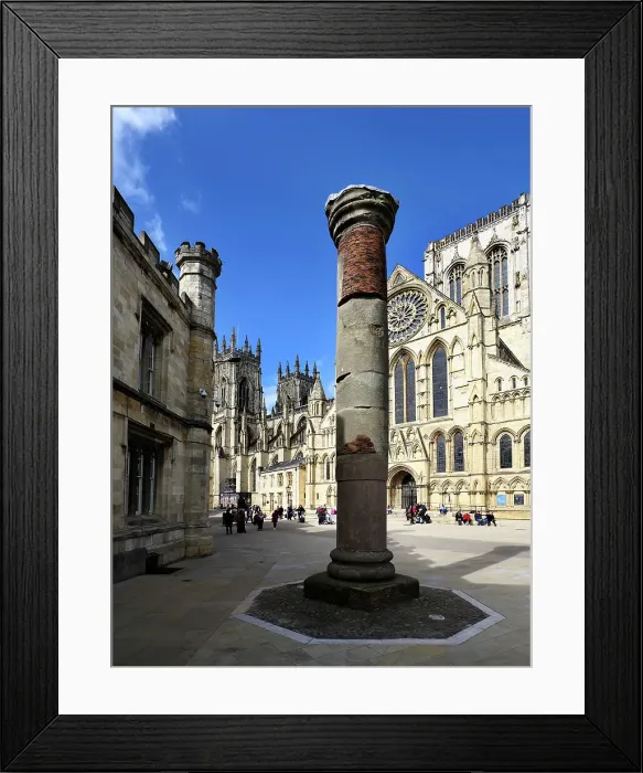 Framed Print : Roman Column and York Minster in Minster Yard, York, Yorkshire, England, Unted Kingdom, Europe Framed Print : Roman Column and York Minster in Minster Yard, York, Yorkshire, England, Unted Kingdom, Europe