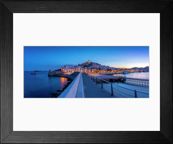 Framed Print : View of Cathedral and Dalt Vila from harbour at dusk, UNESCO World Heritage Site, Ibiza Town, Eivissa, Balearic Islands, Spain, Mediterranean, Europe Framed Print : View of Cathedral and Dalt Vila from harbour at dusk, UNESCO World Heritage Site, Ibiza Town, Eivissa, Balearic Islands, Spain, Mediterranean, Europe