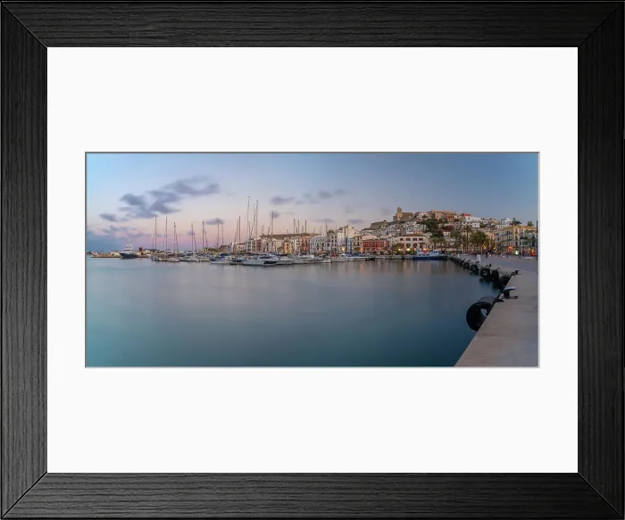 Framed Print : View of Cathedral and Dalt Vila overlooking harbour at dusk, Ibiza Town, Eivissa, Balearic Islands, Spain, Mediterranean, Europe Framed Print : View of Cathedral and Dalt Vila overlooking harbour at dusk, Ibiza Town, Eivissa, Balearic Islands, Spain, Mediterranean, Europe