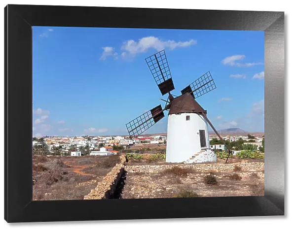 Traditionell windmill, Antigua, Fuerteventura, Canary Islands, Spain, Atlantic, Europe
