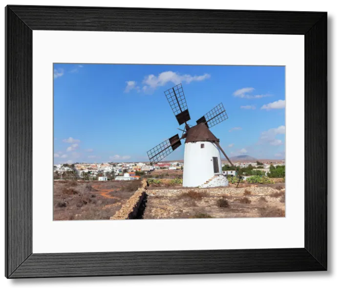 Framed Print : Traditionell windmill, Antigua, Fuerteventura, Canary Islands, Spain, Atlantic, Europe Framed Print : Traditionell windmill, Antigua, Fuerteventura, Canary Islands, Spain, Atlantic, Europe