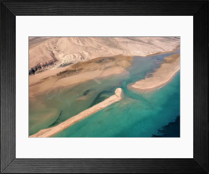 Framed Print : Playa de Sotavento and Laguna de Sotavento, Fuerteventura, Canary Islands, Spain, Atlantic, Europe Framed Print : Playa de Sotavento and Laguna de Sotavento, Fuerteventura, Canary Islands, Spain, Atlantic, Europe