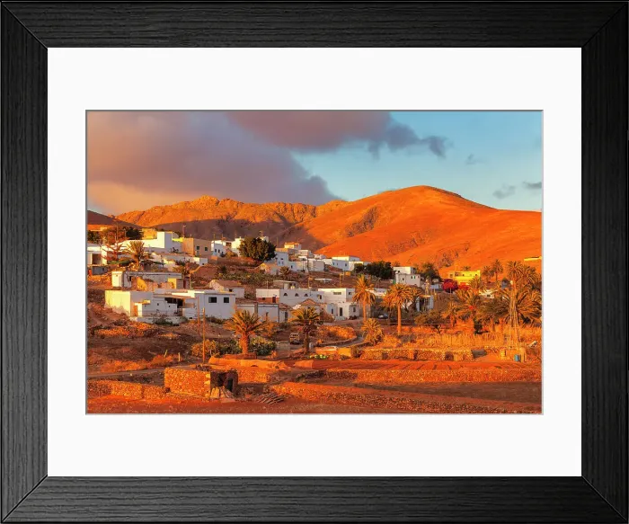 Framed Print : Toto Village, Fuerteventura, Canary Islands, Spain, Atlantic, Europe