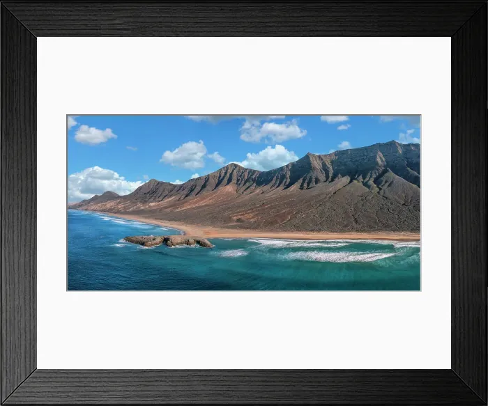 Framed Print : El Islote Islet and Pico de la Zarza Mountains, Cofete Beach, Jandia Peninsula, Fuerteventura, Canary Islands, Spain, Atlantic, Europe Framed Print : El Islote Islet and Pico de la Zarza Mountains, Cofete Beach, Jandia Peninsula, Fuerteventura, Canary Islands, Spain, Atlantic, Europe