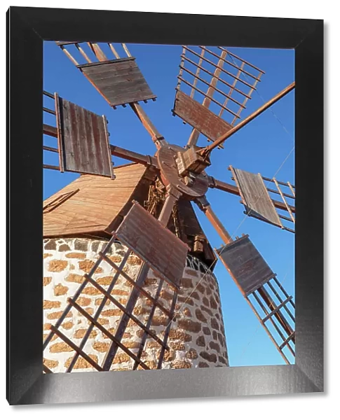 Traditionell windmill Molino de Tefia, Tefia, Fuerteventura, Canary Islands, Spain, Atlantic, Europe