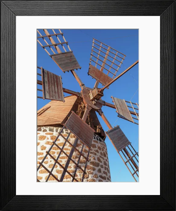 Framed Print : Traditionell windmill Molino de Tefia, Tefia, Fuerteventura, Canary Islands, Spain, Atlantic, Europe Framed Print : Traditionell windmill Molino de Tefia, Tefia, Fuerteventura, Canary Islands, Spain, Atlantic, Europe