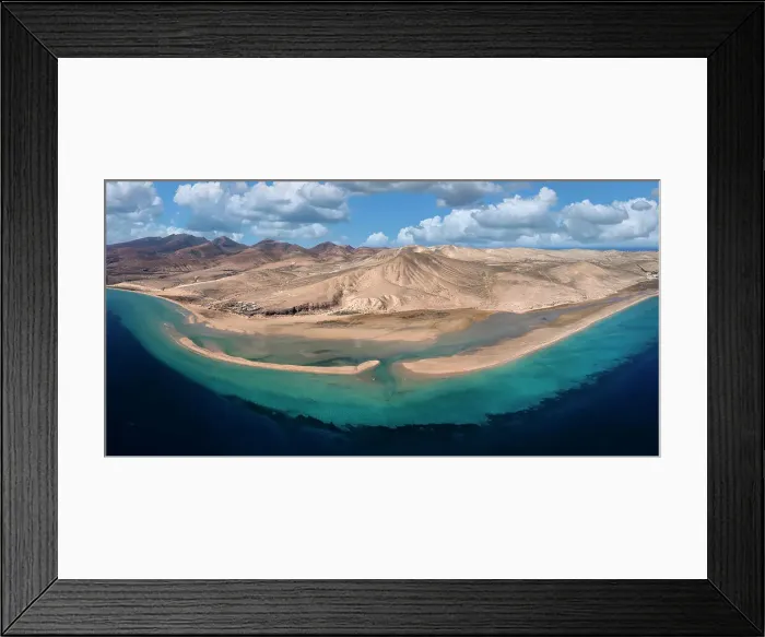 Framed Print : Playa de Sotavento and Laguna de Sotavento, Fuerteventura, Canary Islands, Spain, Atlantic, Europe Framed Print : Playa de Sotavento and Laguna de Sotavento, Fuerteventura, Canary Islands, Spain, Atlantic, Europe