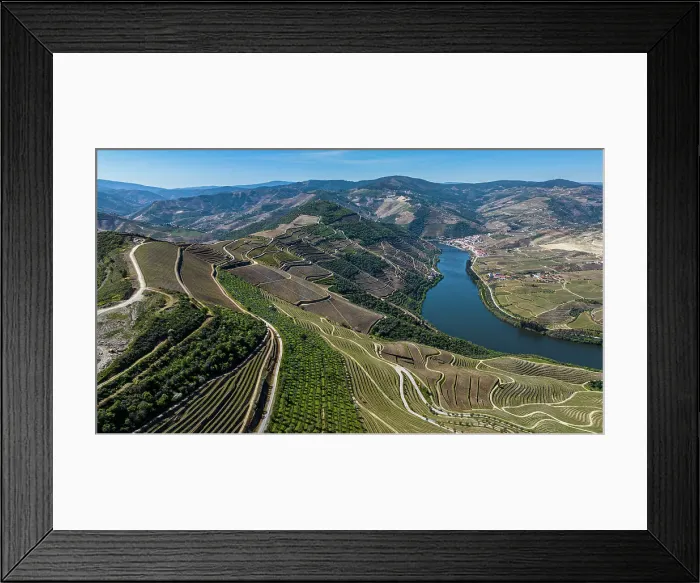 Framed Print : Aerial of the Wine Region of the Douro River, UNESCO World Heritage Site, Portugal, Europe Framed Print : Aerial of the Wine Region of the Douro River, UNESCO World Heritage Site, Portugal, Europe