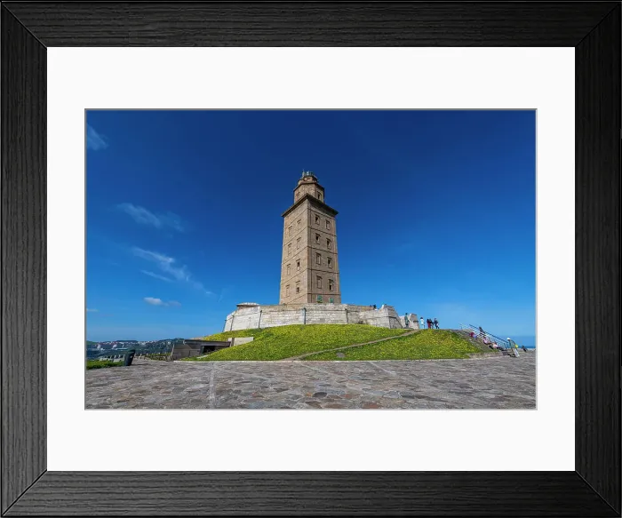 Framed Print : The Tower of Hercules, UNESCO World Heritage Site, La Coruna, Galicia, Spain, Europe Framed Print : The Tower of Hercules, UNESCO World Heritage Site, La Coruna, Galicia, Spain, Europe