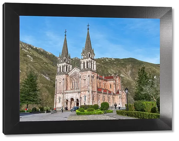 Basilica de Santa Maria la Real de Covadonga, Picos de Europa National Park, Asturias, Spain, Europe