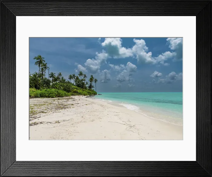 Framed Print : White sand beach on Bangaram island, Lakshadweep archipelago, Union territory of India, Indian Ocean, Asia Framed Print : White sand beach on Bangaram island, Lakshadweep archipelago, Union territory of India, Indian Ocean, Asia