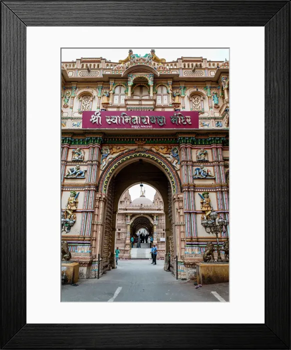 Framed Print : Swaminarayan Pakodi Centre, UNESCO World Heritage Site, Ahmedabad, Gujarat, India, Asia