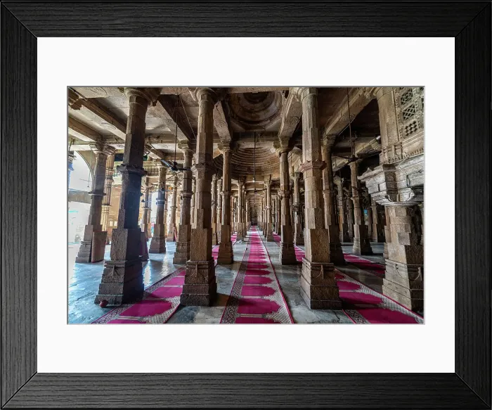 Framed Print : Jama Mosque, UNESCO World Heritage Site, Ahmedabad, Gujarat, India, Asia Framed Print : Jama Mosque, UNESCO World Heritage Site, Ahmedabad, Gujarat, India, Asia