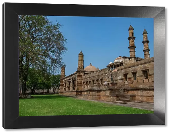 Jami Mosque, Champaner-Pavagadh Archaeological Park, UNESCO World Heritage Site, Gujarat, India, Asia