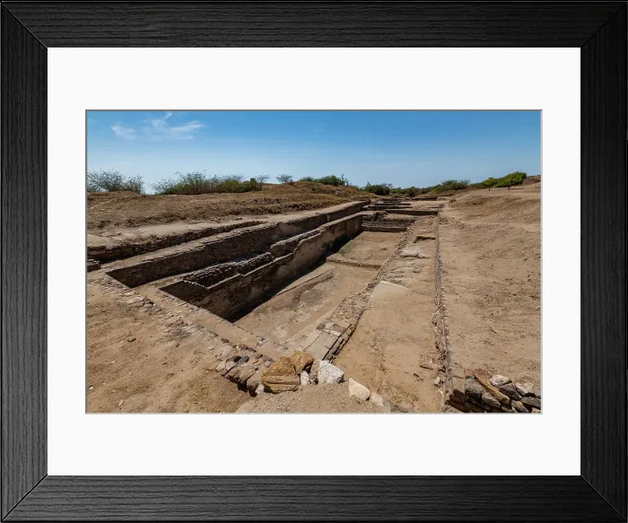 Framed Print : Water reservoir, Archaeological Park, Dholavira, UNESCO World Heritage Site, Gujarat, India, Asia Framed Print : Water reservoir, Archaeological Park, Dholavira, UNESCO World Heritage Site, Gujarat, India, Asia