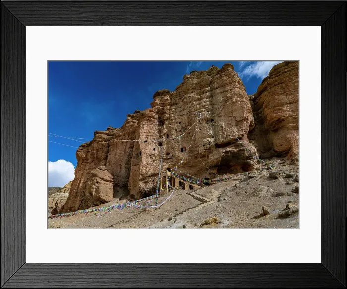 Framed Print : Cave dwellings, Garphu, Kingdom of Mustang, Himalayas, Nepal, Asia Framed Print : Cave dwellings, Garphu, Kingdom of Mustang, Himalayas, Nepal, Asia