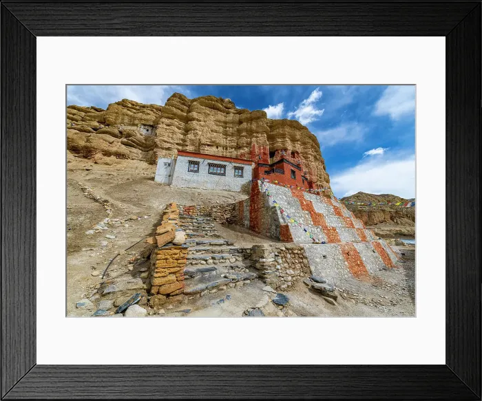 Framed Print : Garphu Monastery, Garphu, Kingdom of Mustang, Himalayas, Nepal, Asia Framed Print : Garphu Monastery, Garphu, Kingdom of Mustang, Himalayas, Nepal, Asia