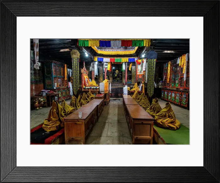 Framed Print : Interior of the Garphu Monastery, Garphu, Kingdom of Mustang, Himalayas, Nepal, Asia Framed Print : Interior of the Garphu Monastery, Garphu, Kingdom of Mustang, Himalayas, Nepal, Asia