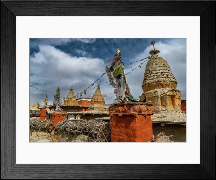 Framed Print : Stupas (chorten) in Lo-Manthang village, Kingdom of Mustang, Himalayas, Nepal, Asia Framed Print : Stupas (chorten) in Lo-Manthang village, Kingdom of Mustang, Himalayas, Nepal, Asia