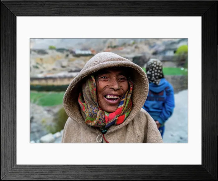 Framed Print : Friendly local in the remote Tetang village, Kingdom of Mustang, Nepal, Asia Framed Print : Friendly local in the remote Tetang village, Kingdom of Mustang, Nepal, Asia