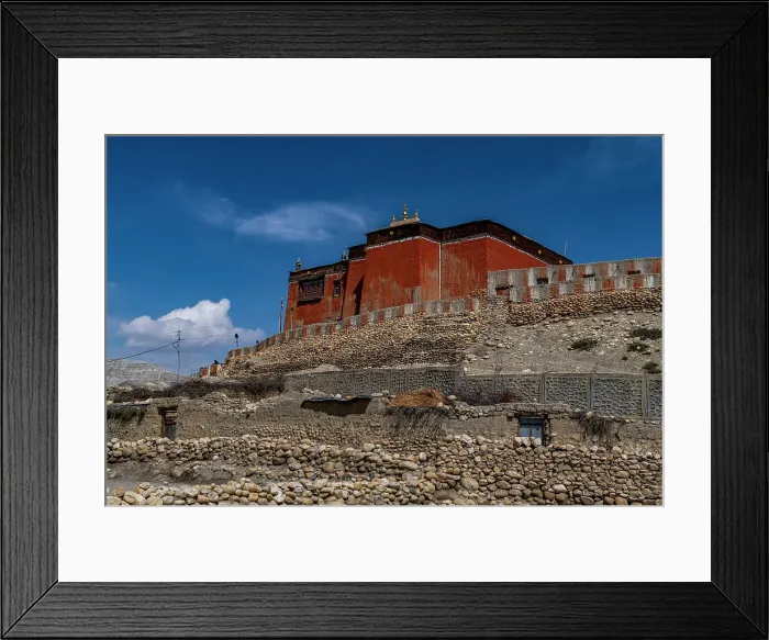 Framed Print : Thubten Shedrup Dhagyeling Monastery, Tsarang, Kingdom of Mustang, Himalayas, Nepal, Asia Framed Print : Thubten Shedrup Dhagyeling Monastery, Tsarang, Kingdom of Mustang, Himalayas, Nepal, Asia