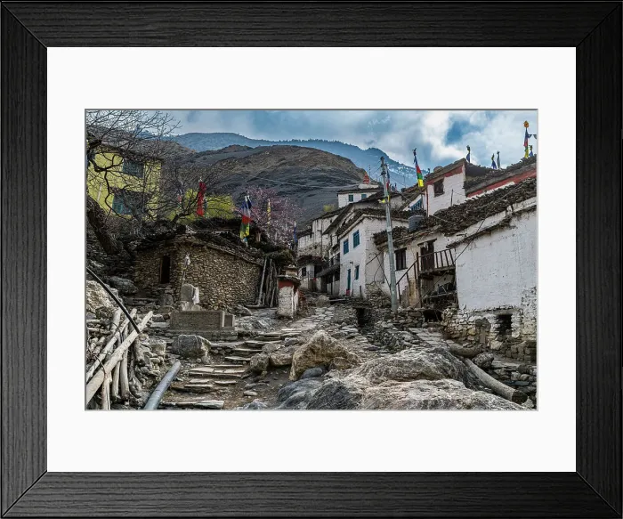 Framed Print : Remote Tetang village, Kingdom of Mustang, Himalayas, Nepal, Asia Framed Print : Remote Tetang village, Kingdom of Mustang, Himalayas, Nepal, Asia