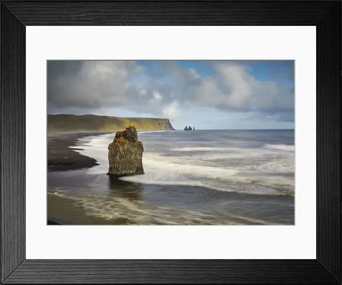 Framed Print : A rocky Atlantic shoreline on Dyrholaey Island, looking towards Reynisfjara beach, near Vik, south coast of Iceland, Polar Regions Framed Print : A rocky Atlantic shoreline on Dyrholaey Island, looking towards Reynisfjara beach, near Vik, south coast of Iceland, Polar Regions