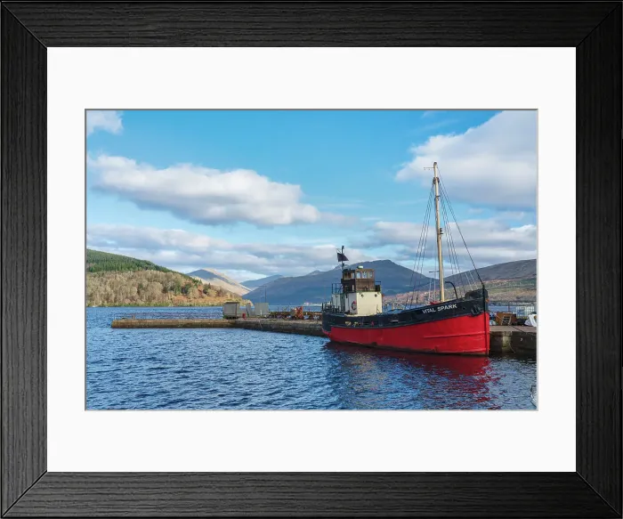 Framed Print : The Vital Spark moored at Inverary, Loch Fyne, Argyll and Bute, Scotland, United Kingdom, Europe Framed Print : The Vital Spark moored at Inverary, Loch Fyne, Argyll and Bute, Scotland, United Kingdom, Europe