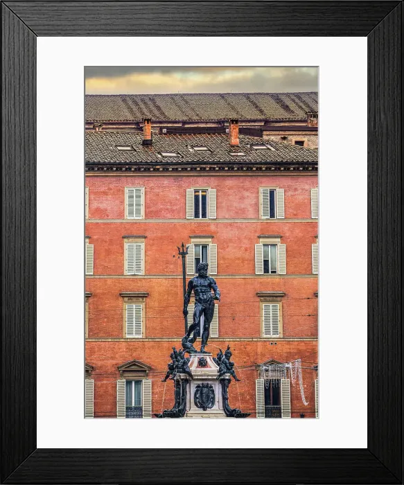 Framed Print : The 16th century fountain Fontana del Nettuno, with Neptune statue, Bologna, Emilia Romagna, Italy, Europe Framed Print : The 16th century fountain Fontana del Nettuno, with Neptune statue, Bologna, Emilia Romagna, Italy, Europe