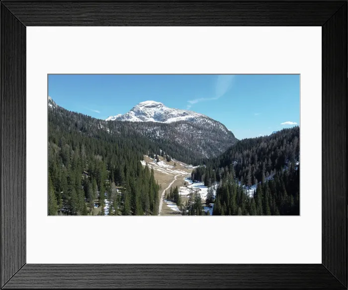 Framed Print : Croda da Rancona with snow on the top in the mountains near Cortina d'Ampezzo, Dolomites, Belluno, Italy, Europe Framed Print : Croda da Rancona with snow on the top in the mountains near Cortina d'Ampezzo, Dolomites, Belluno, Italy, Europe