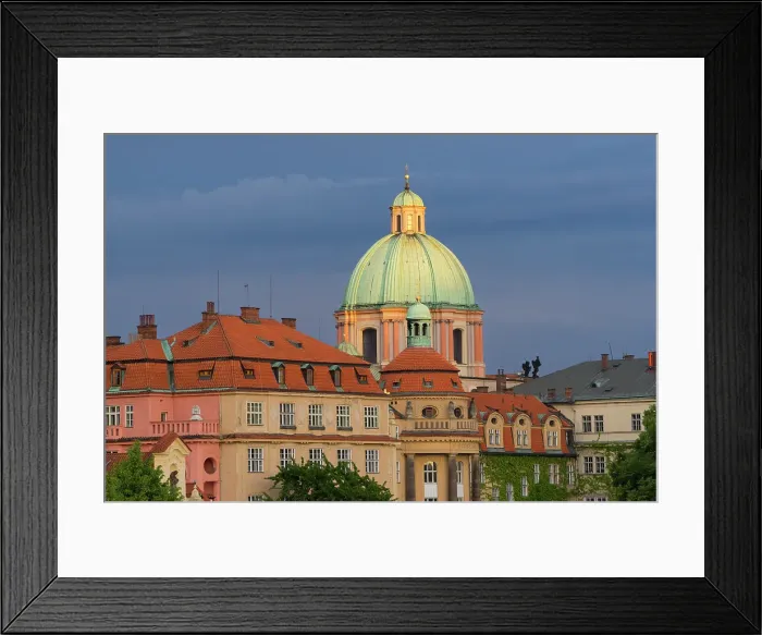 Framed Print : Dome of Church of Saint Francis of Assisi, Prague, Bohemia, Czech Republic (Czechia), Europe Framed Print : Dome of Church of Saint Francis of Assisi, Prague, Bohemia, Czech Republic (Czechia), Europe