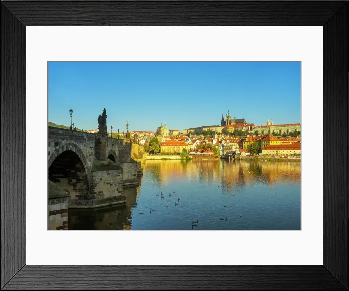 Framed Print : Prague Castle and Charles Bridge on Vltava River in city at sunrise, UNESCO World Heritage Site, Prague, Bohemia, Czech Republic (Czechia), Europe Framed Print : Prague Castle and Charles Bridge on Vltava River in city at sunrise, UNESCO World Heritage Site, Prague, Bohemia, Czech Republic (Czechia), Europe