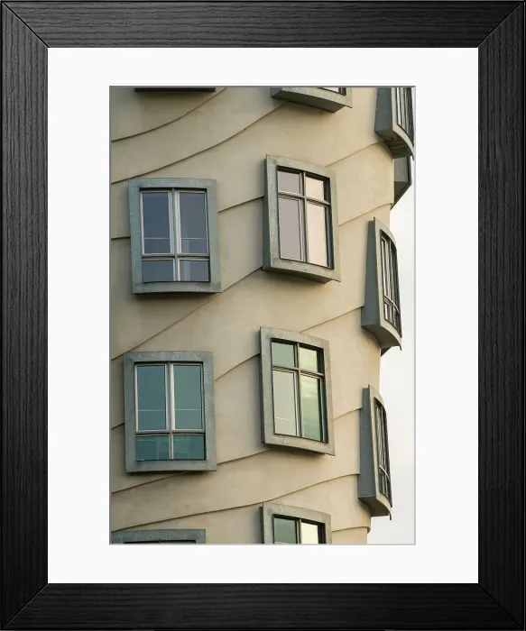 Framed Print : Detail of windows of Dancing House (Fred and Ginger), Prague, Bohemia, Czech Republic (Czechia), Europe Framed Print : Detail of windows of Dancing House (Fred and Ginger), Prague, Bohemia, Czech Republic (Czechia), Europe